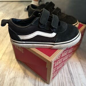 Vans Kids Black and White Sneakers